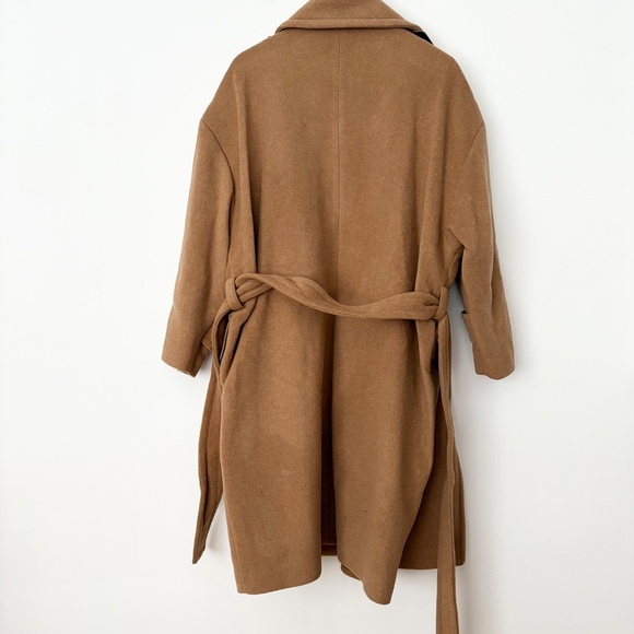 The kooples wool blend oversized belted coat - Picture 6 of 15